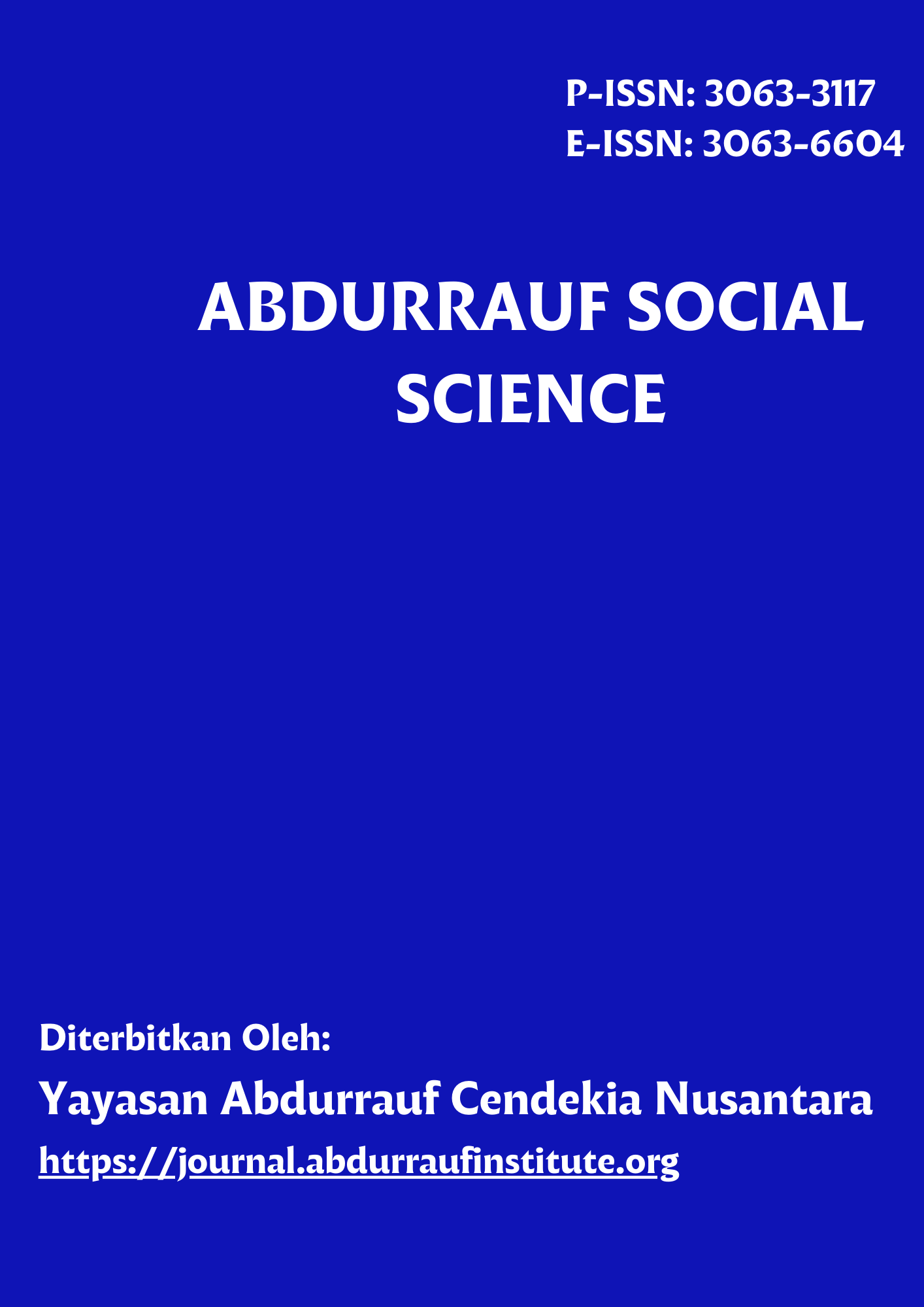 					View Vol. 3 No. 2 (2026): Abdurrauf Social Science
				